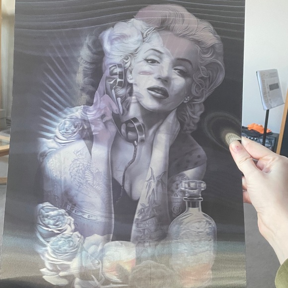 Hot Topic Other - Authentic 3D marilyn Monroe poster artwork pop culture tv star vintage actress